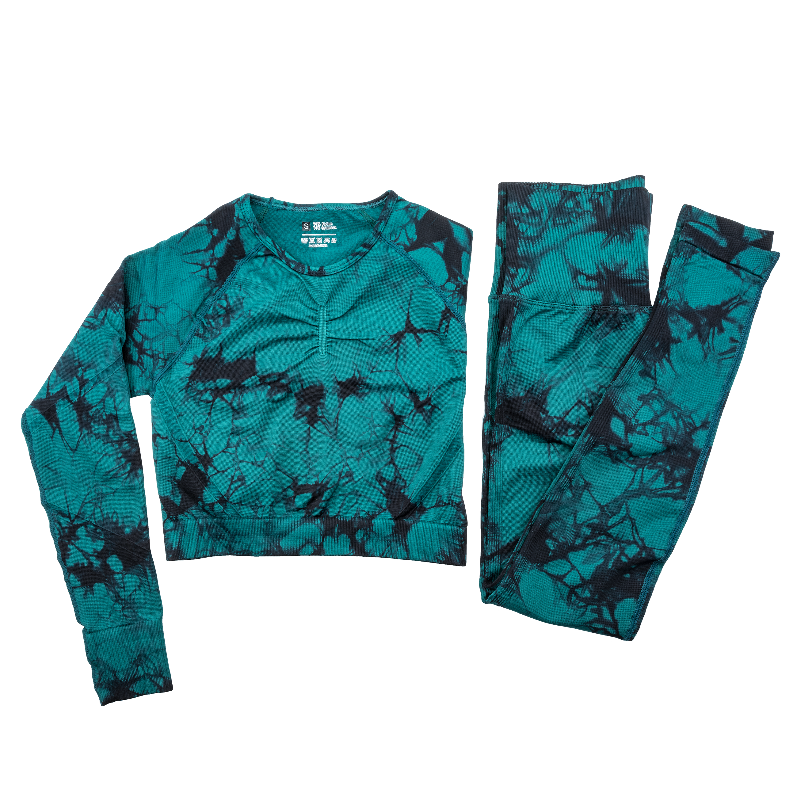 Seamless Tie Dye Yoga Workout Set