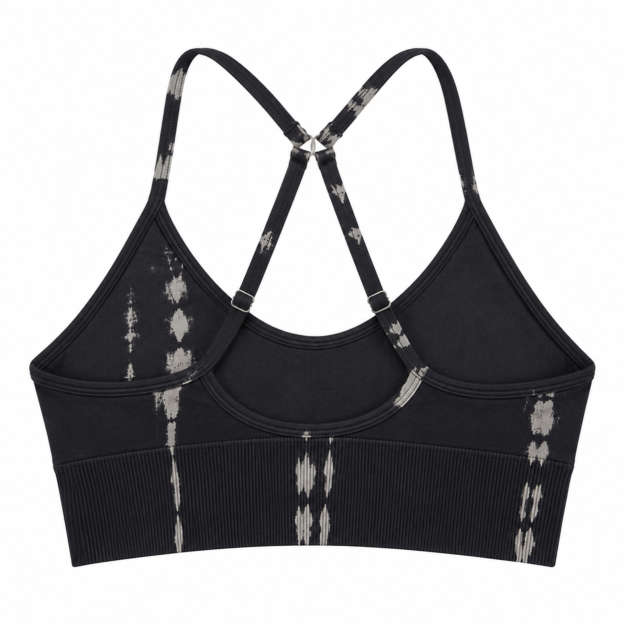 Seamless Black Scale Sports Bra